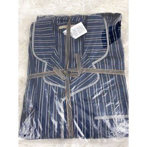 Pottery Barn Teen Ravenclaw House Pajama Set Navy Gray Stripe Teen Small NEW